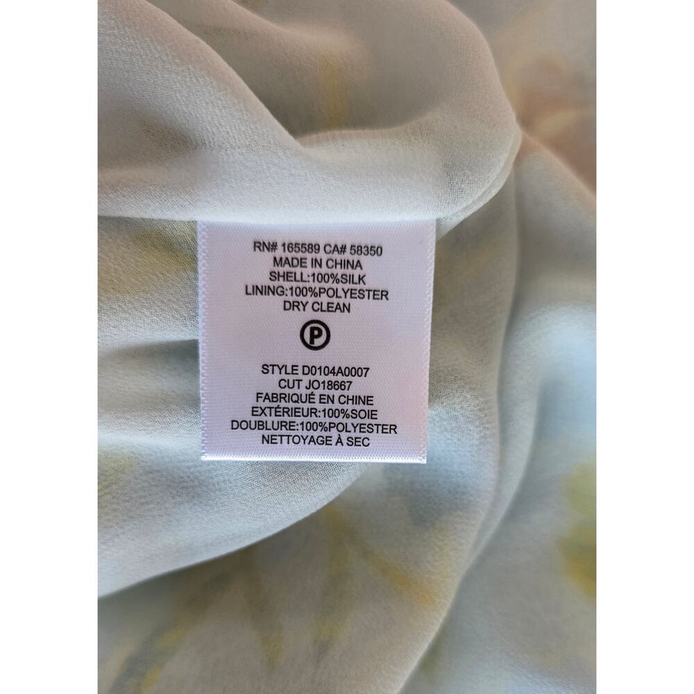 NWT Joie Uma Cerulean Floral Silk Chiffon Halter Dress M - Picture 7 of 10